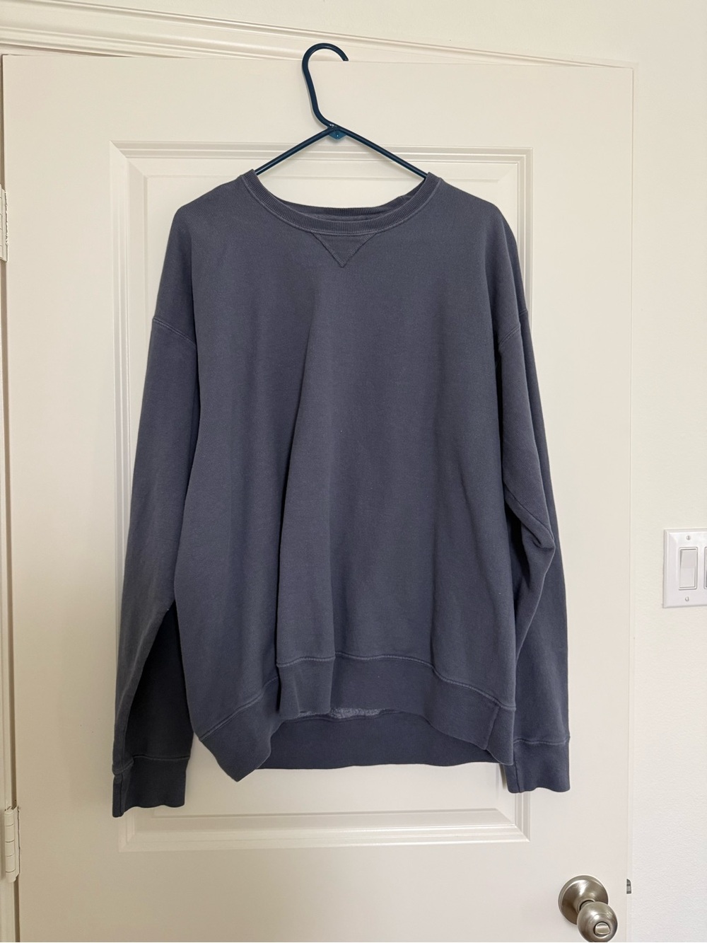 Hanes Men's Crewneck Sweatshirt - Anchor Slate color